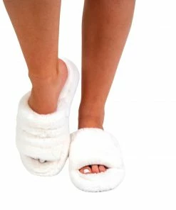 Bubu Fluffy Slider White