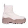 Bubu Beige Wave Sock Boot Shoes