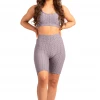 Bubu Gymwear & Joggers Sports Bra And Shorts Co-ord Grey