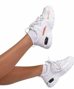 Bubu White Chunky Trainers Shoes