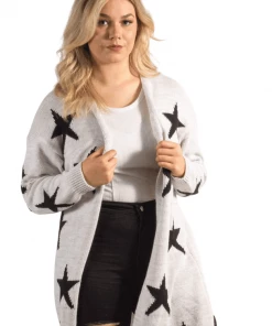 Bubu Cream Star Cardigan Clothing