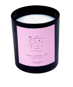 Flamingo Candles Aquarius Zodiac Meditation Candle Lifestyle