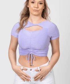 Bubu Clothing Ruche T-Shirt Crop