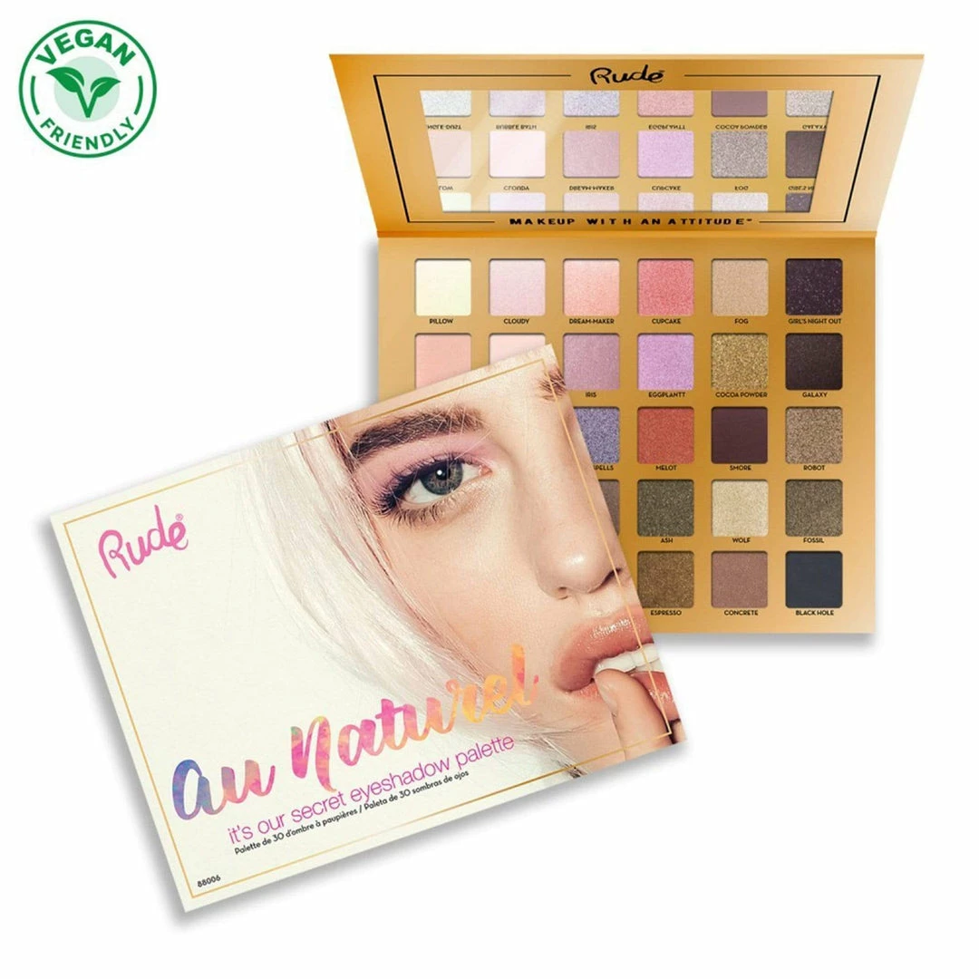 Rude Cosmetics Au Naturel 30 Eyeshadow Palette 3 Rude Cosmetics Au Naturel 30 Eyeshadow Palette