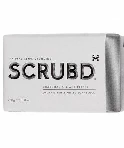 Scrubd Charcoal & Black Pepper Soap For Him